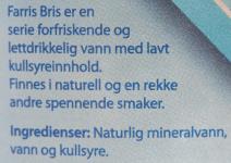 Fellingstitrering Hva er konsentrasjonen av kloridioner i mineralvannet Bris? Hvor mye må vi fortynne mineralvannet Farris for å få Bris?