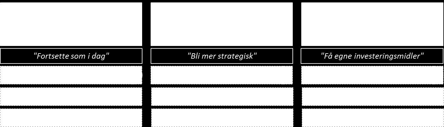 6.2 Organisering av e-helsegruppen og underutvalgene fremover I dette kapittelet drøftes mulige fremtidige organiseringer (modeller) for e-helsegruppen og underutvalgene.