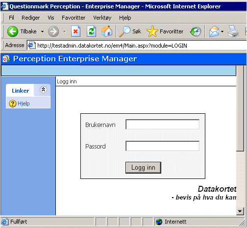 2. Oversikt Questionmark Perception (heretter kalt Testsystemet) er et 100 % web basert testsystem.