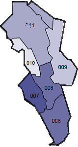 senterfunksjoner, pendling og reisetid, og viser at Hedmark er delt inn i tre byregioner og fire bygdesenterregioner, delvis på tvers av samarbeidsregionene (se Figur 8 på neste side).