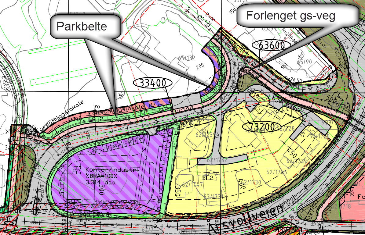 Utvidelse av Rv509, Sandnesveien til 4 felt mellom Folkvordveien og ny Rv44 8 Bestemmelsene i reviderte reguleringsbestemmelser er endret slik at ordlyden nå er: 246 Endringer knyttet til Lyses