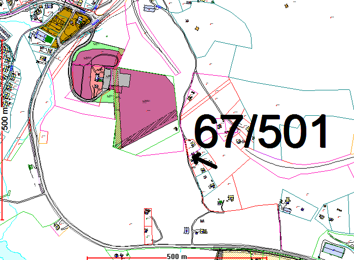 2.2 Fra Håvard Lervik datert 14.1 og 3.2. 2016. Lervik har hytte like ved kirkegården. Eiendommen er markert med pil på kartet til høyre.