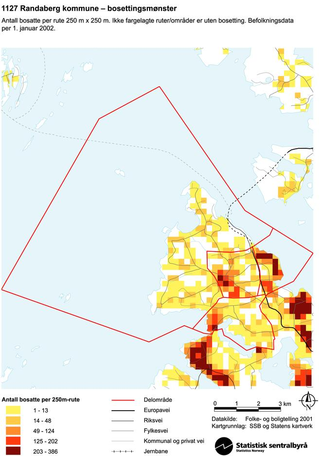 2.2 Folketallsutvikling Per 1. januar 2009 hadde Randaberg kommune 9.867 innbyggere. Folketallet har siden 2005 i gjennomsnitt økt med ca. 2 % årlig.