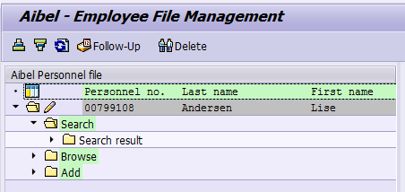 Åpne Employee File Management Kan