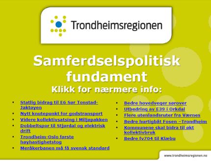 P2 IKAP g andre utviklingsppgaver 1: Rullering av IKAP Klimavennlig reginfrstørring 2040: Utbyggingsmønstre