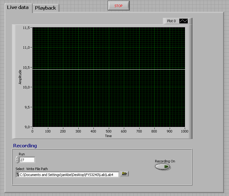 Hensikten med denne øvelsen er å lære DAQ-programmering med utviklingsverktøyet LabVIEW. NB: se LabVIEW programmeringstips bakerst i teksten.