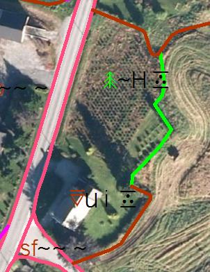 8.3. Data som ikke tegnes med AR5-tegneregler Grenser som mangler de obligatoriske egenskapene Synbarhet og Opphav, blir ikke tegnet med tegnereglene for AR5.