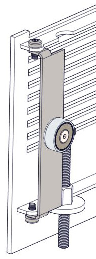 FIG 17c_Montering av magneter og justeringsbolter / Assembly of magnets and adjustment screws