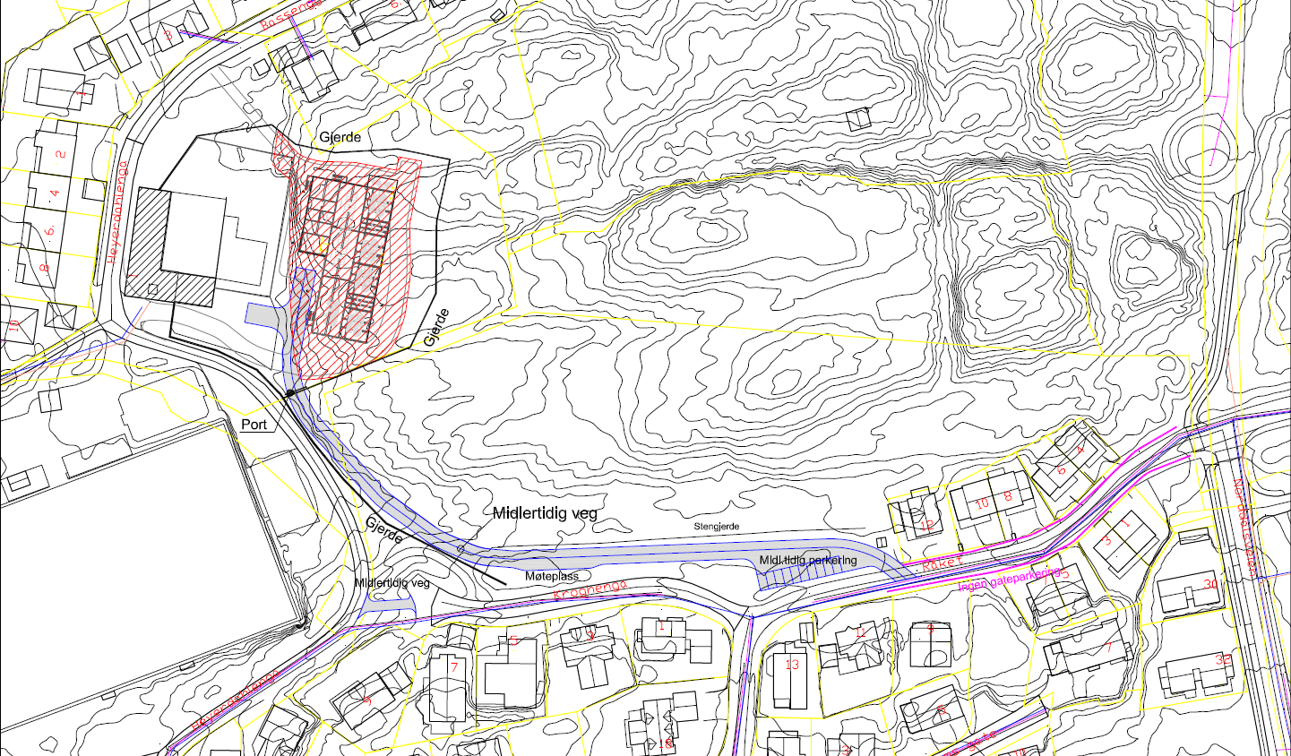 Gjennomføring Anleggsveg stasjon-råket, uttransport mot Vikansvingen-Rv70 Midlertidig ombygging av linje Etablering av gjerde/sperringer, anleggsveg og omkjøringsmulighet