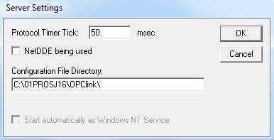 4 Innstillinger for OPCLink I den nye filen må Topic Defenition opprettes. Det er viktig at Topic name samsvarer med OPCserveren.