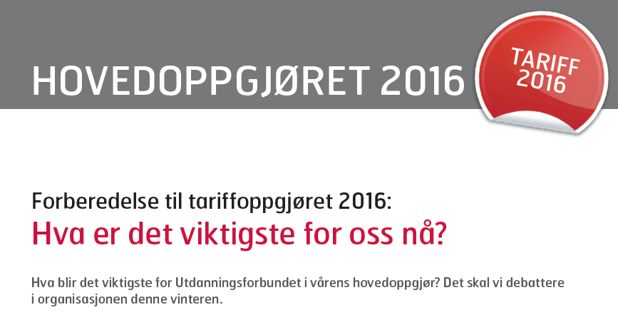 TARIFFHØRINGEN 2016 http://www.utdanningsforbundet.