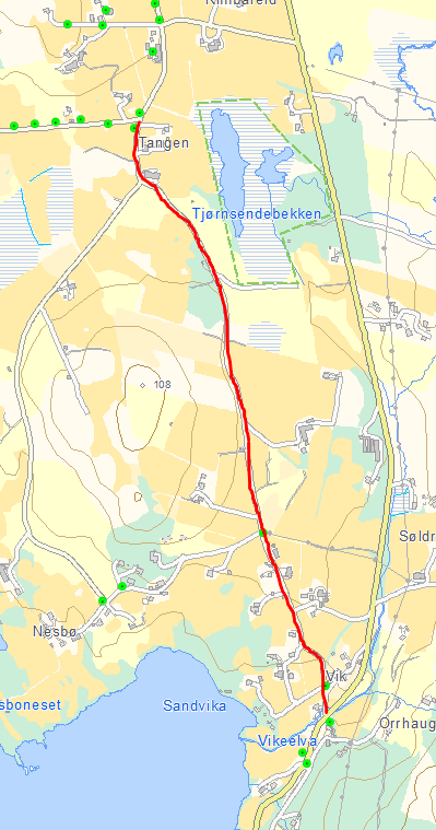 ) 3 Kv 1/ 17 Tongane Vik Mykje nytta skuleveg og turveg. Smal veg (3m) utan skulder eller møteplasser anna enn ved avkjørslar.