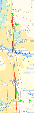 3 Fv 545 Årbøsletto. Skuleveg og barnehageveg. Strekning ca. 1,0 km.