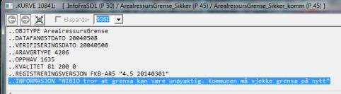 NIBIO legger ikke lenger Informasjon på grenser, men AR5-baser som ble periodisk ajourført for noen år sida, kan inneholde grenser med