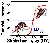 Formen på dose-responskurven for doser under ca 200 msv er ikke klarlagt på grunn av begrensede, og ikke minst usikre, observasjoner for lavdoseområdet. Hvilke av de tre hovedformene i fig.