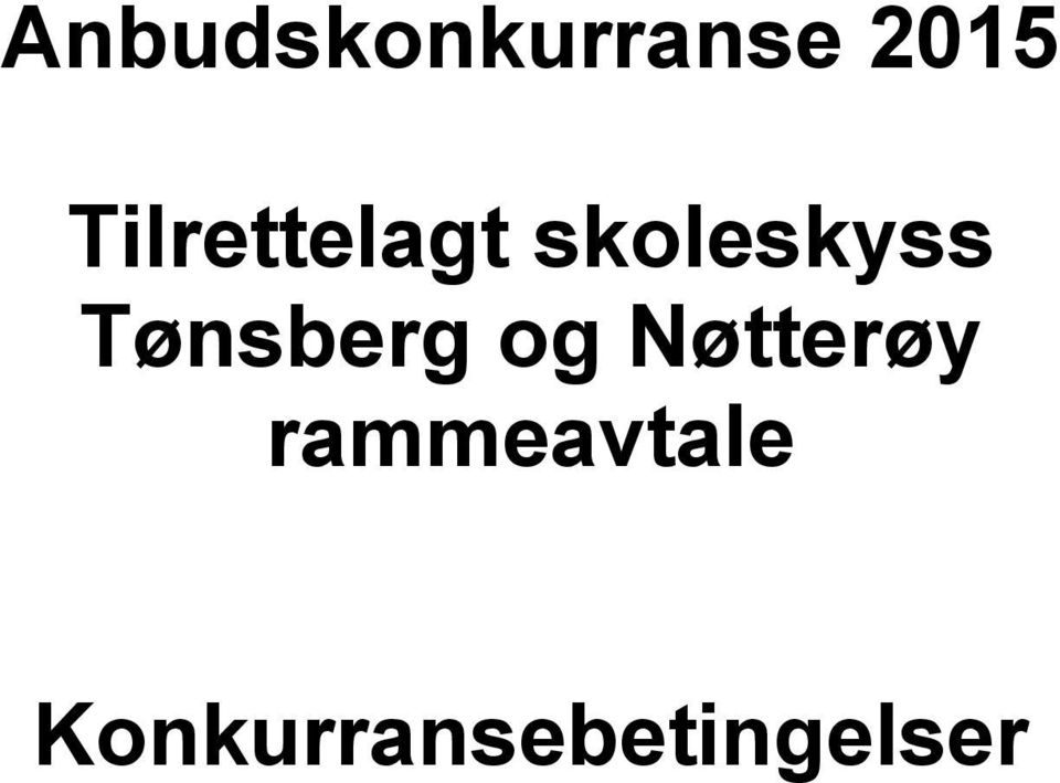 Tønsberg og Nøtterøy