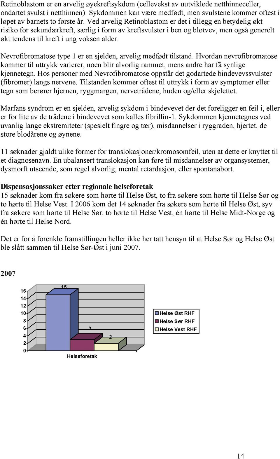 Ved arvelig Retinoblastom er det i tillegg en betydelig økt risiko for sekundærkreft, særlig i form av kreftsvulster i ben og bløtvev, men også generelt økt tendens til kreft i ung voksen alder.