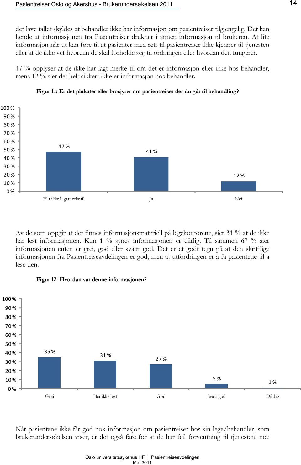 At lite informasjon når ut kan føre til at pasienter med rett til pasientreiser ikke kjenner til tjenesten eller at de ikke vet hvordan de skal forholde seg til ordningen eller hvordan den fungerer.