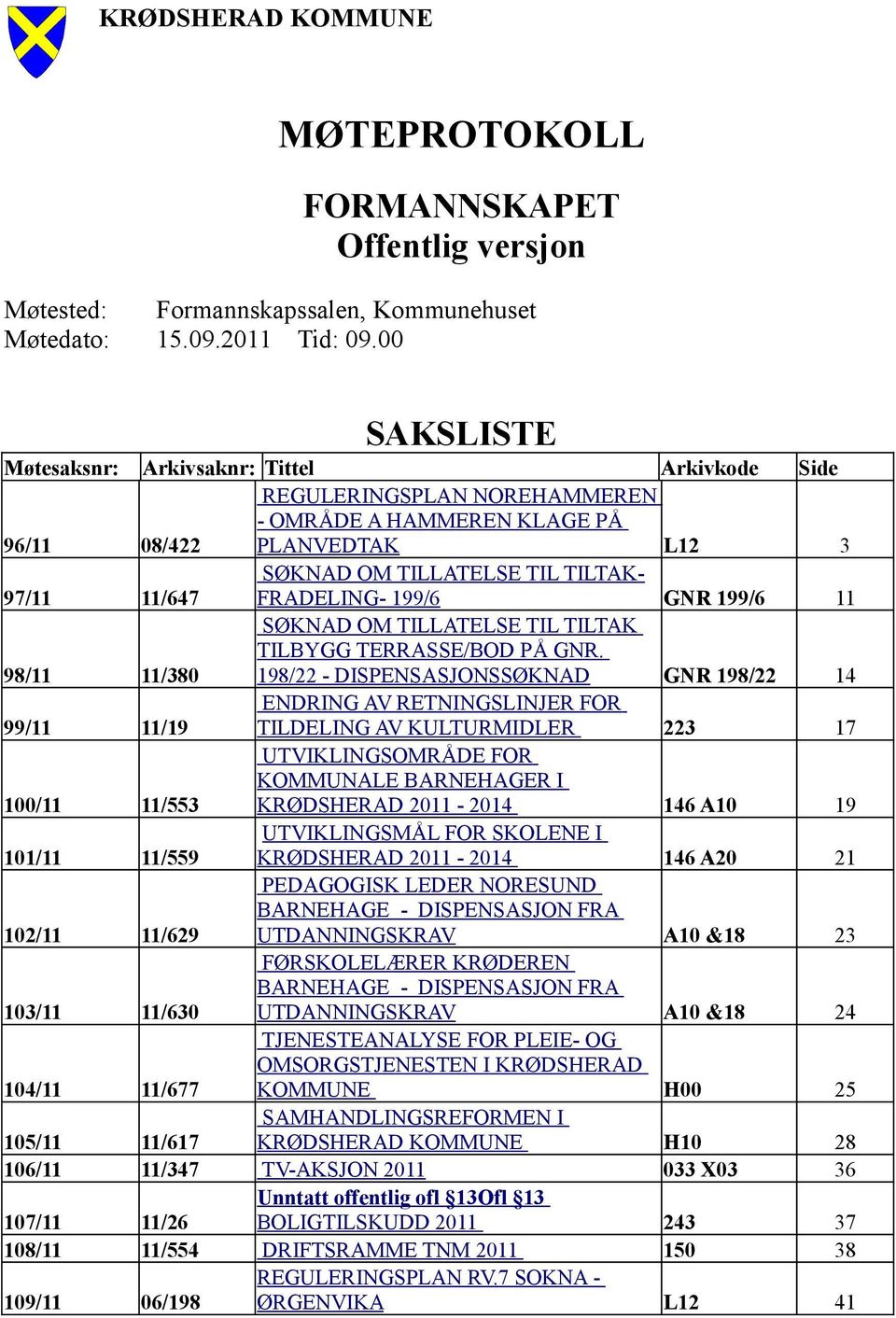 FRADELING- 199/6 GNR 199/6 11 98/11 11/380 SØKNAD OM TILLATELSE TIL TILTAK TILBYGG TERRASSE/BOD PÅ GNR.