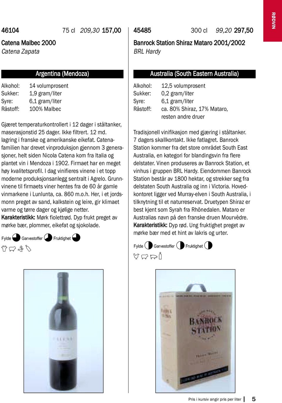 Catenafamilien har drevet vinproduksjon gjennom 3 generasjoner, helt siden Nicola Catena kom fra Italia og plantet vin i Mendoza i 1902. Firmaet har en meget høy kvalitetsprofil.