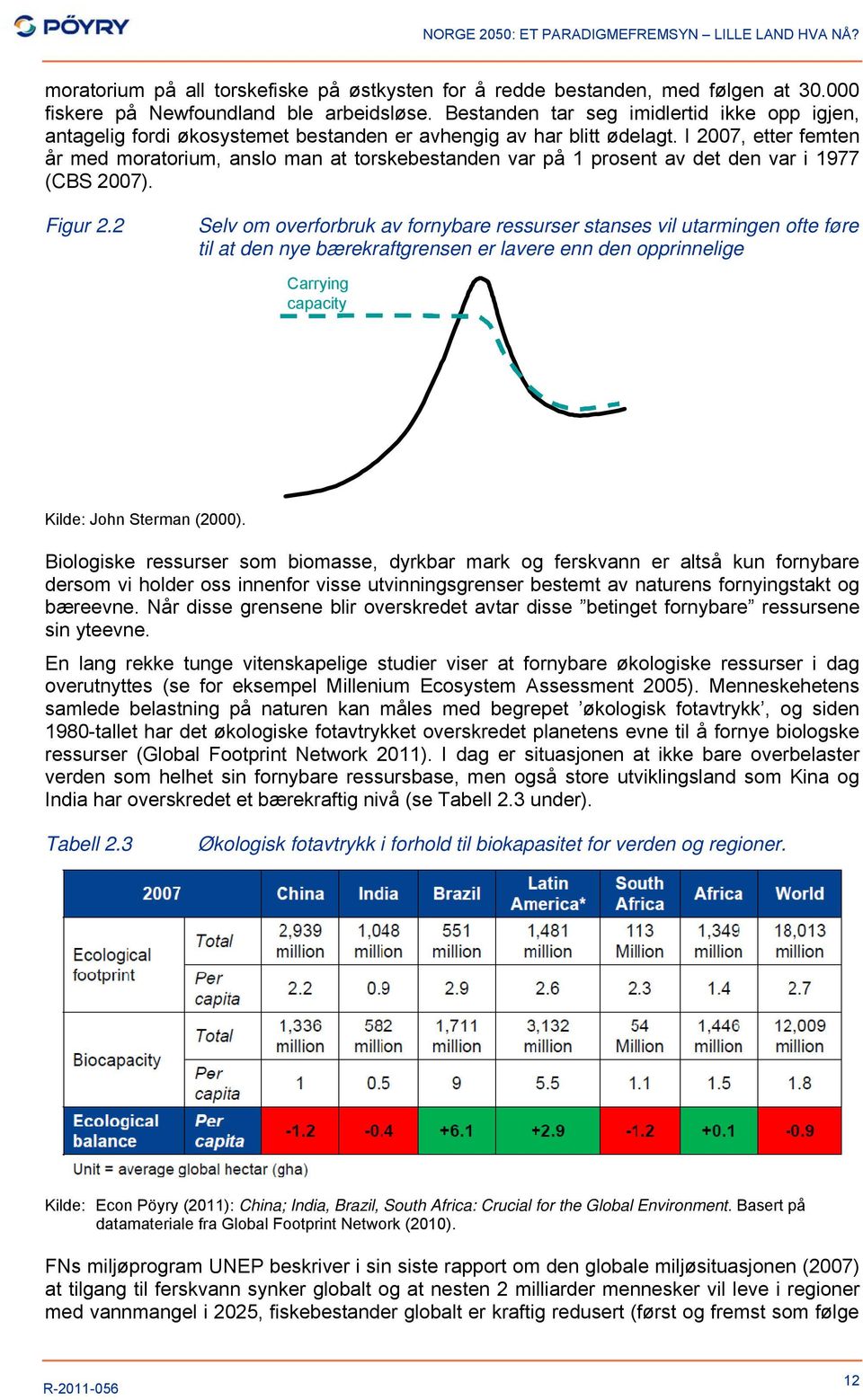 I 2007, etter femten år med moratorium, anslo man at torskebestanden var på 1 prosent av det den var i 1977 (CBS 2007). Figur 2.