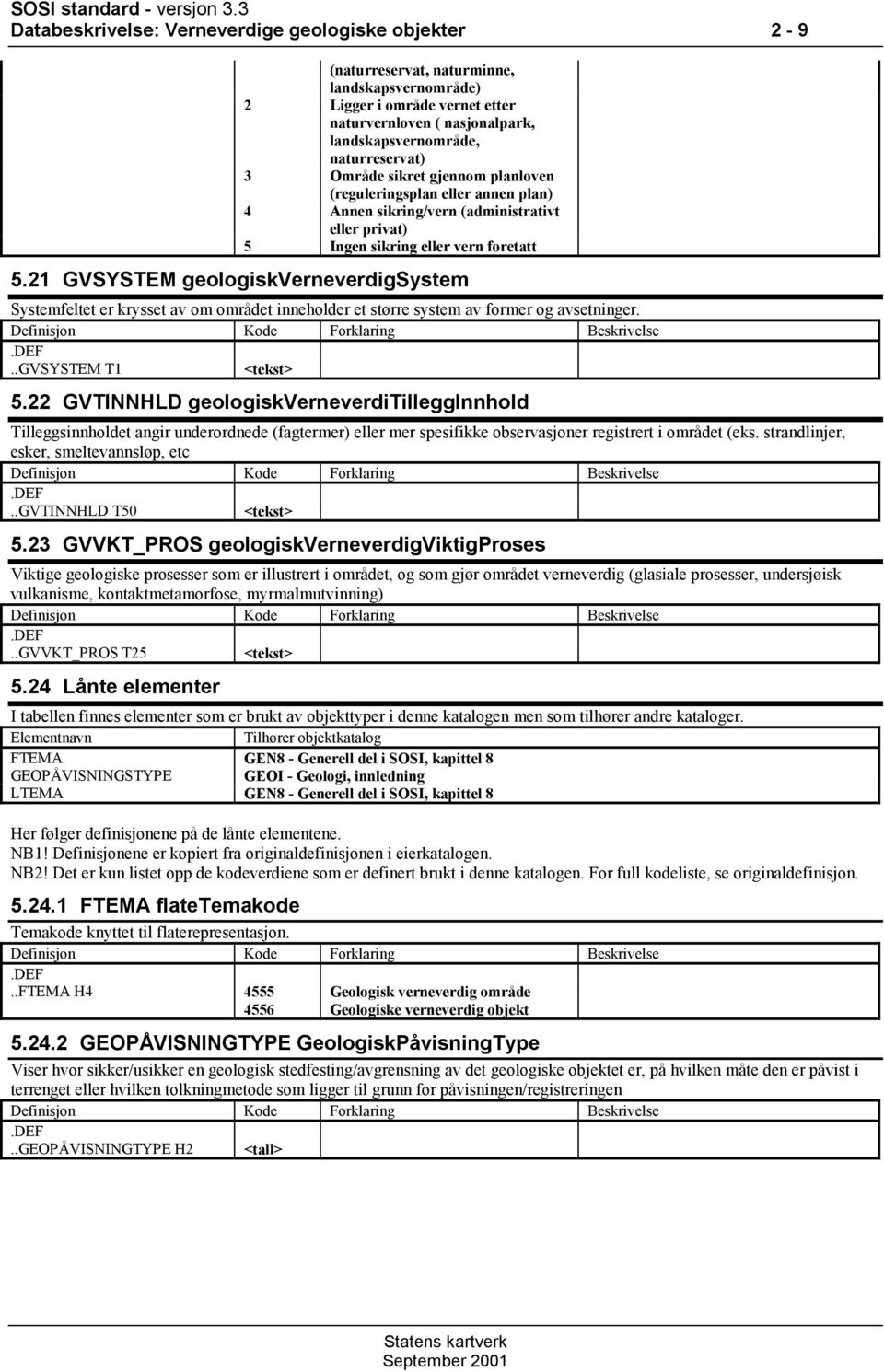 naturreservat) 3 mråde sikret gjennom planloven (reguleringsplan eller annen plan) 4 Annen sikring/vern (administrativt eller privat) 5 Ingen sikring eller vern foretatt 5.