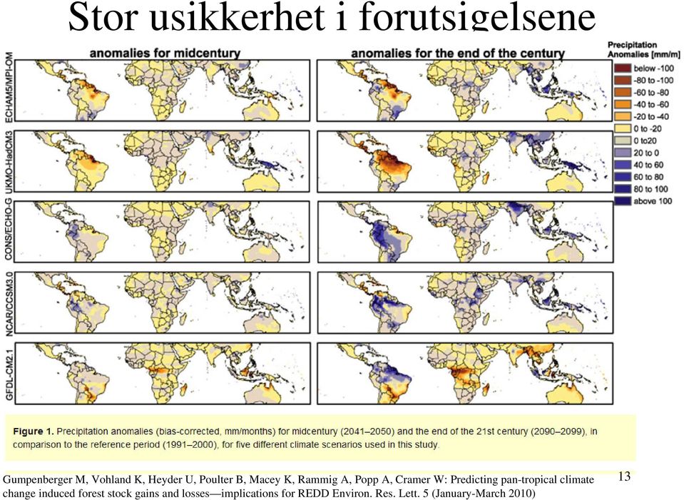 Predicting pan-tropical climate change induced forest stock gains