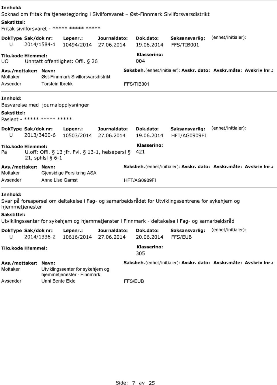 06.2014 HFT/AG0909F.off: Offl. 13 jfr. Fvl.