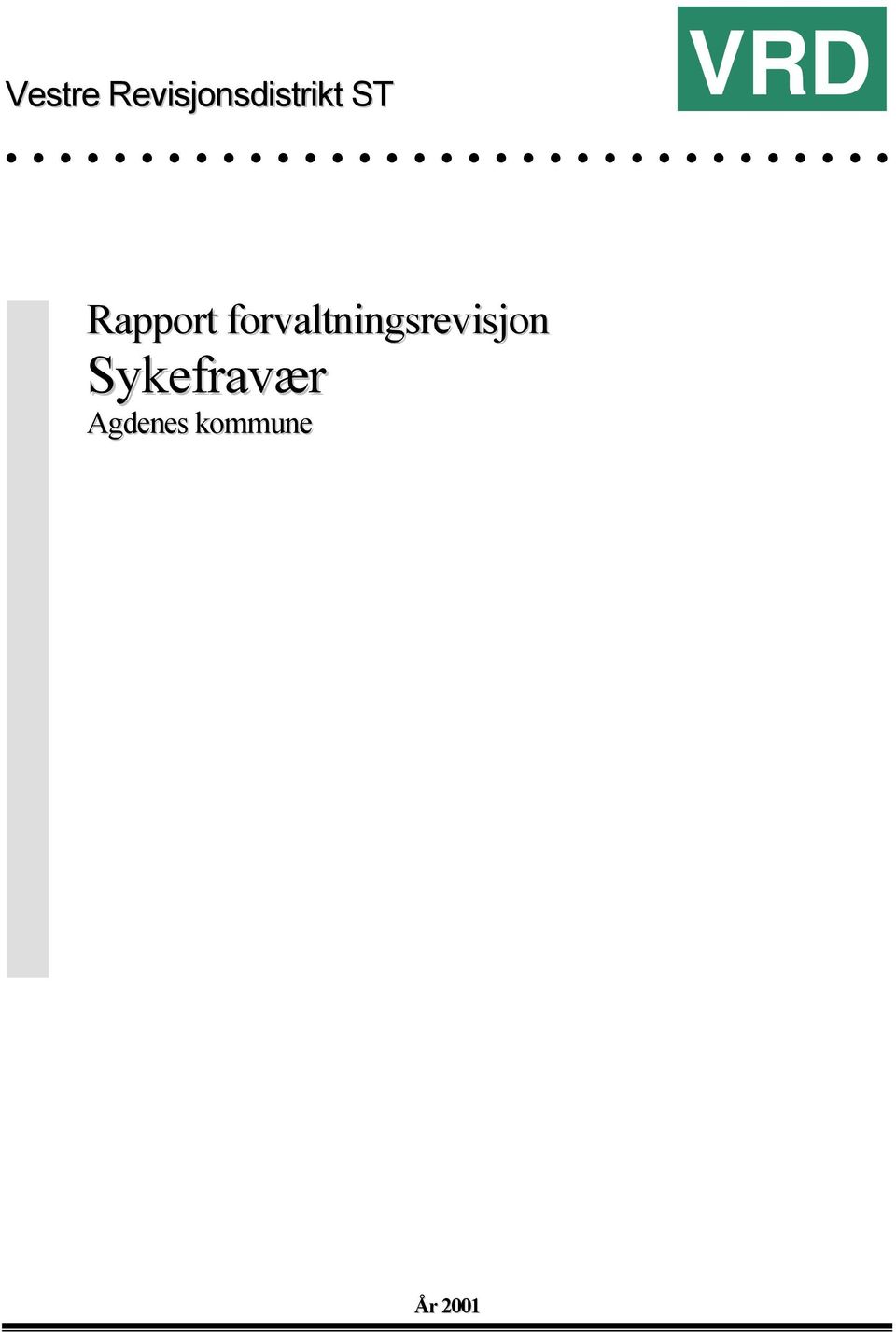 VRD Rapport