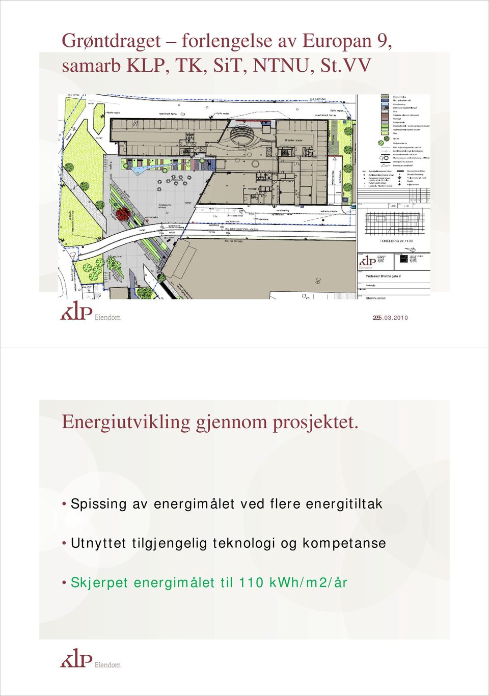 Spissing av energimålet ved flere energitiltak Utnyttet