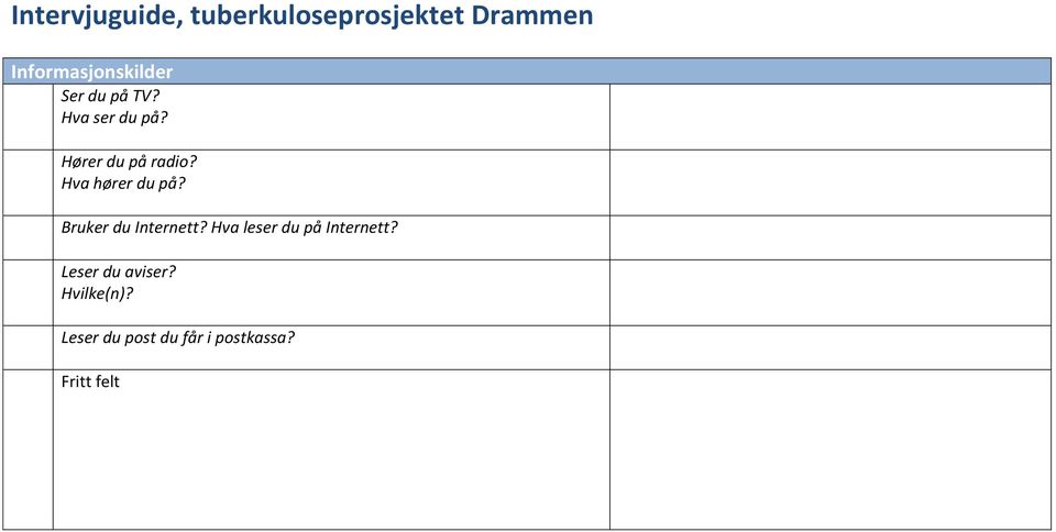 Bruker du Internett? Hva leser du på Internett?