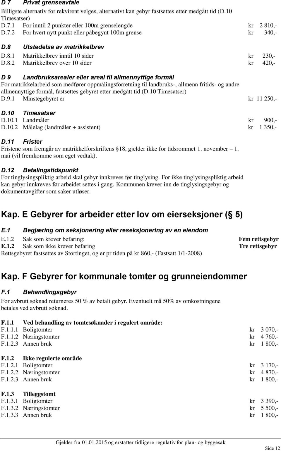 Utstedelse av matrikkelbrev D.8.