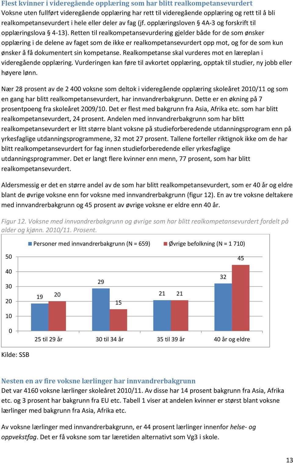 Retten til realkompetansevurdering gjelder både for de som ønsker opplæring i de delene av faget som de ikke er realkompetansevurdert opp mot, og for de som kun ønsker å få dokumentert sin kompetanse.