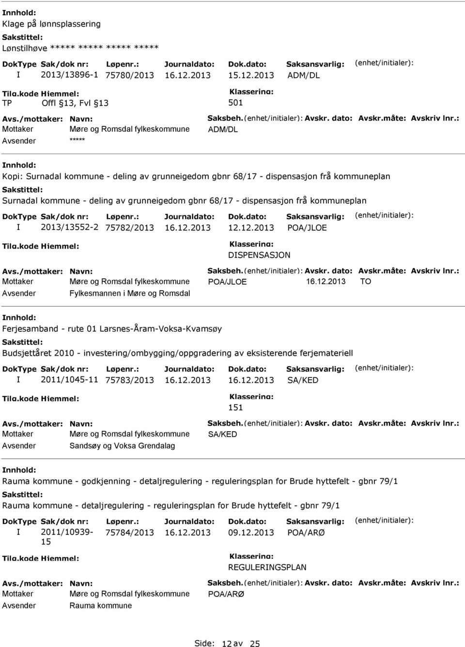 deling av grunneigedom gbnr 68/17 - dispensasjon frå kommuneplan 2013/13552-2 75782/2013 12.