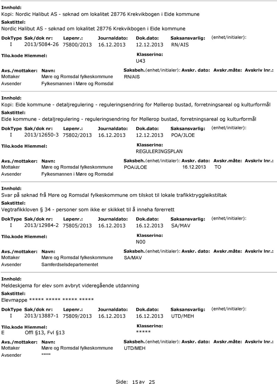 og kulturformål Eide kommune - detaljregulering - reguleringsendring for Møllerop bustad, forretningsareal og kulturformål 2013/126