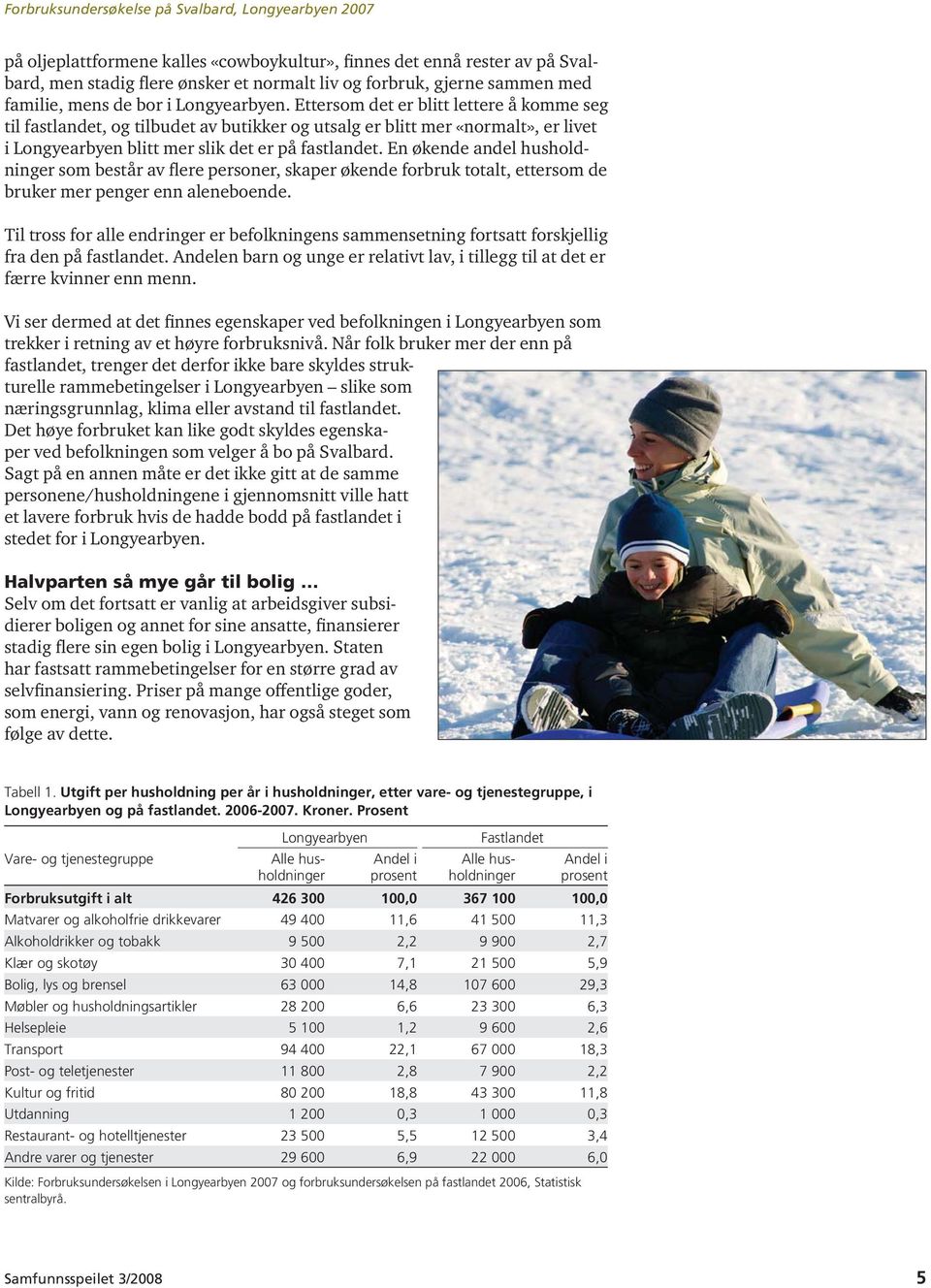 Ettersom det er blitt lettere å komme seg til fastlandet, og tilbudet av butikker og utsalg er blitt mer «normalt», er livet i Longyearbyen blitt mer slik det er på fastlandet.