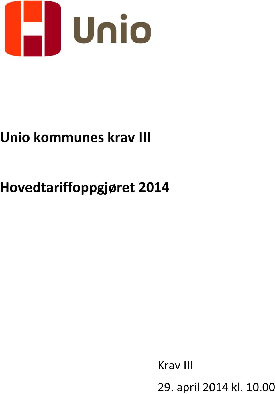 Hovedtariffoppgjøret