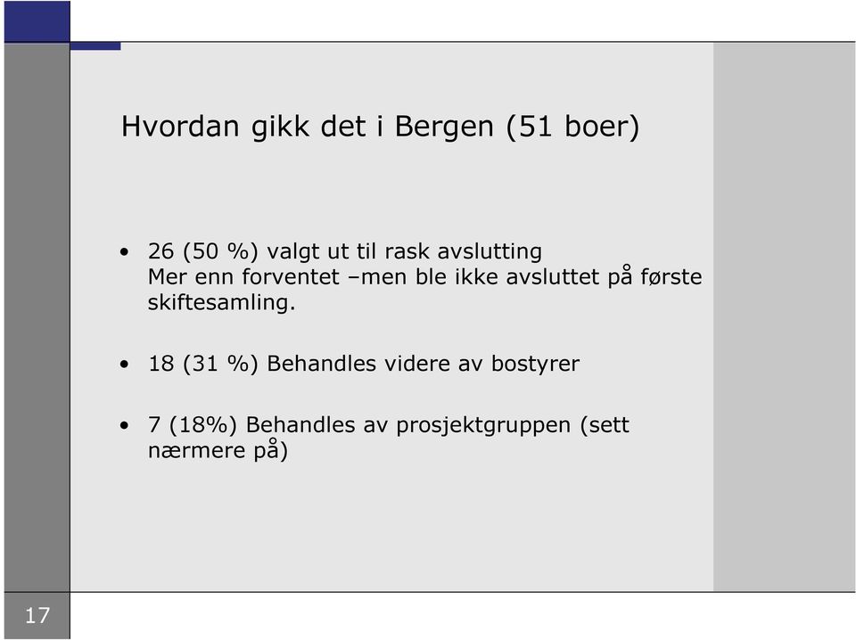 første skiftesamling.