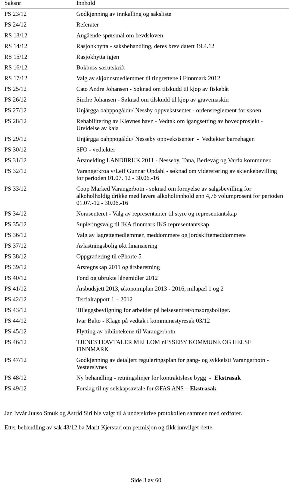 12 Rasjohkhytta - saksbehandling, deres brev datert 19.4.