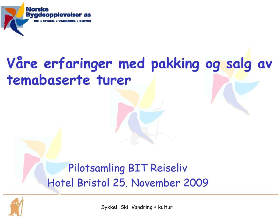 Pilotsamling BIT Reiseliv