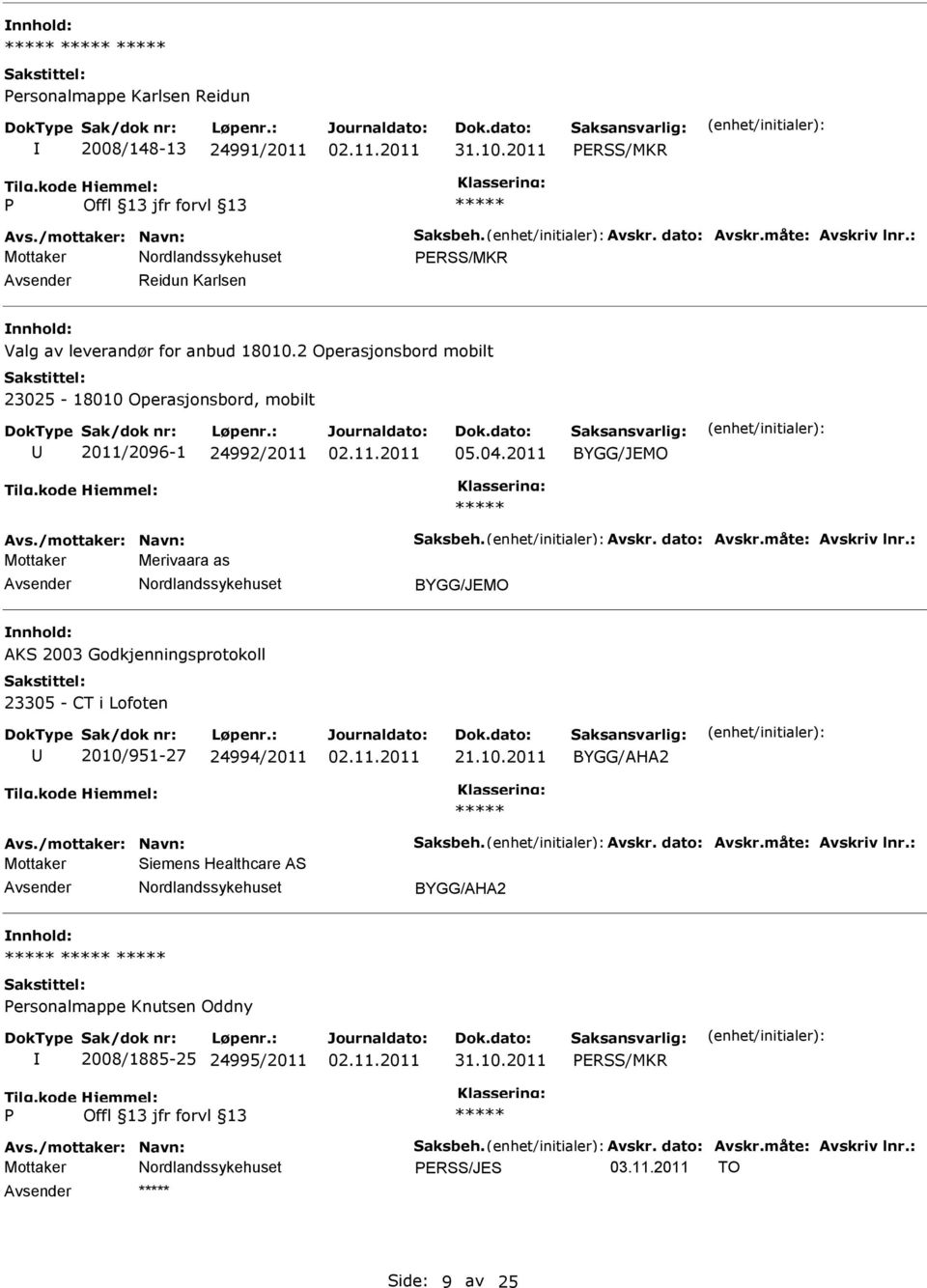 /mottaker: Navn: Saksbeh. Avskr. dato: Avskr.måte: Avskriv lnr.: Mottaker Merivaara as BYGG/JEMO AKS 2003 Godkjenningsprotokoll 23305 - CT i Lofoten 2010/951-27 24994/2011 21.10.2011 Avs.