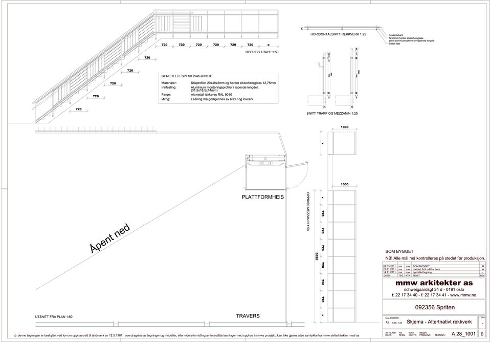 OPPRISS TRPP 1:50 St lprofiler 20x40x2mm og herdet sikkerhetsglass 12,75mm luminium monteringsprofiler i lłpende lengder.