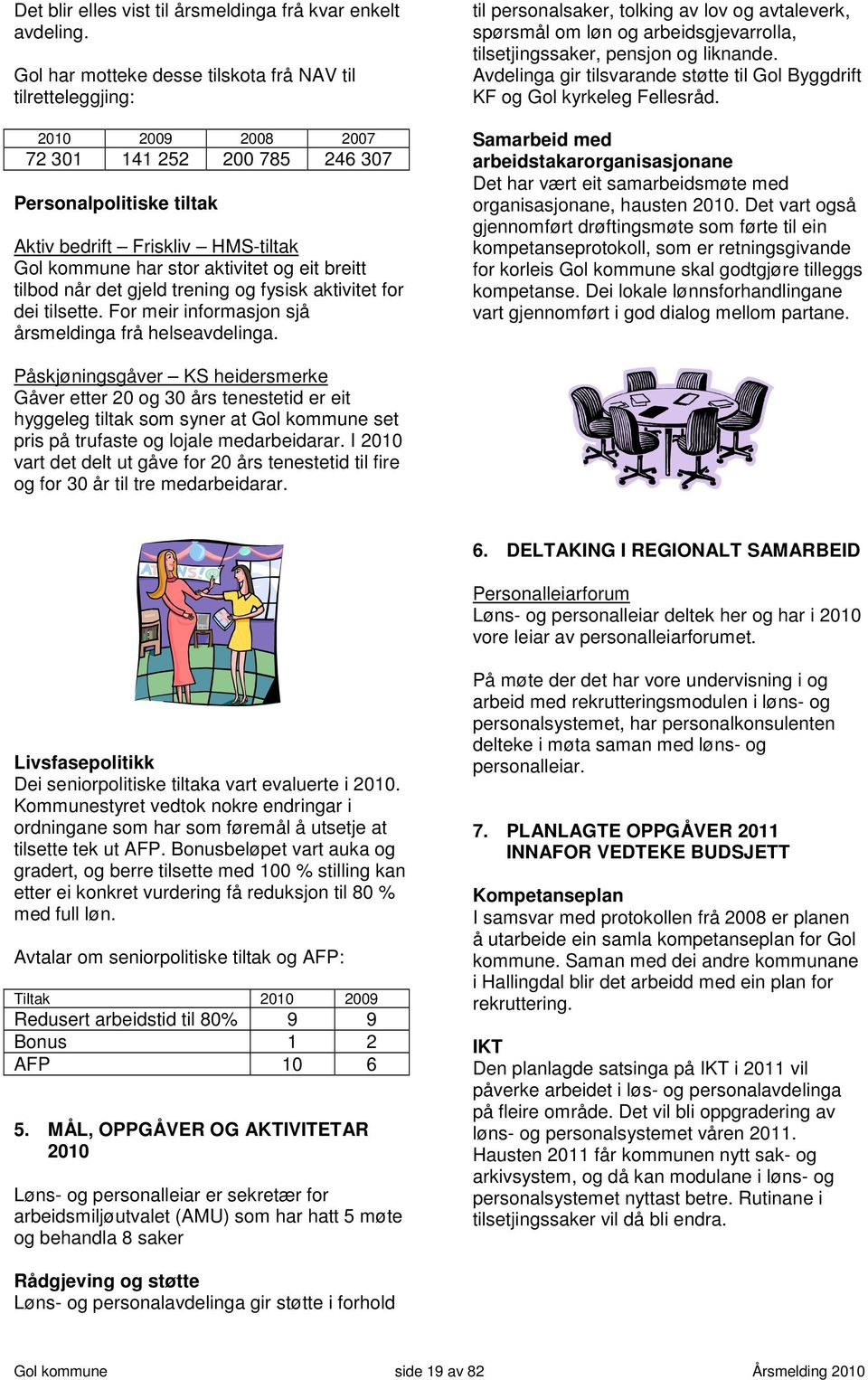 aktivitet og eit breitt tilbod når det gjeld trening og fysisk aktivitet for dei tilsette. For meir informasjon sjå årsmeldinga frå helseavdelinga.