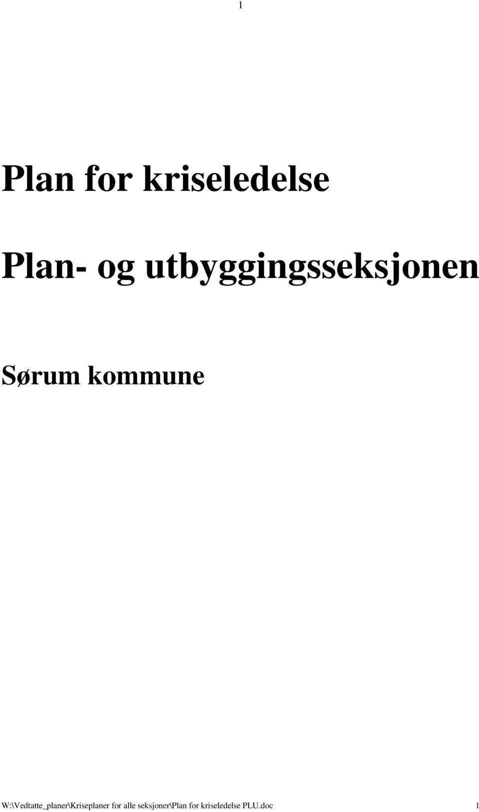 Plan- og