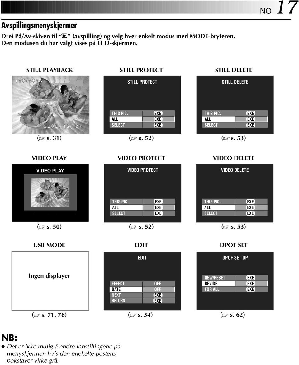 5) VIDEO PLAY VIDEO PROTECT VIDEO DELETE VIDEO PROTECT VIDEO DELETE THIS PIC. ALL SELECT THIS PIC. ALL SELECT ( s. 50) ( s. 5) ( s.