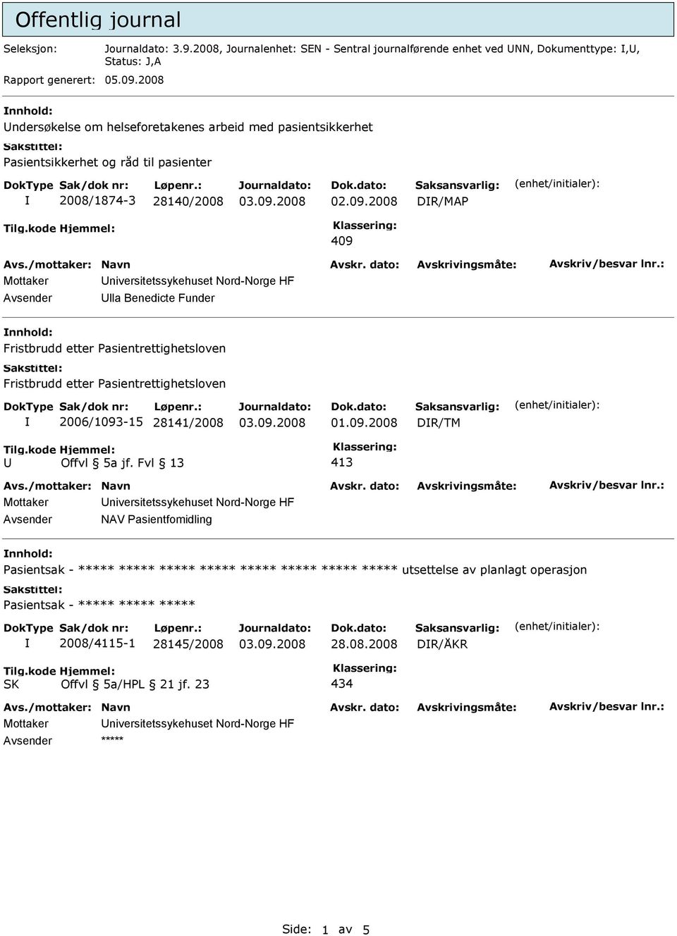 nnhold: Fristbrudd etter asientrettighetsloven Fristbrudd etter asientrettighetsloven 2006/1093-15 28141/2008 DR/TM Offvl 5a jf.