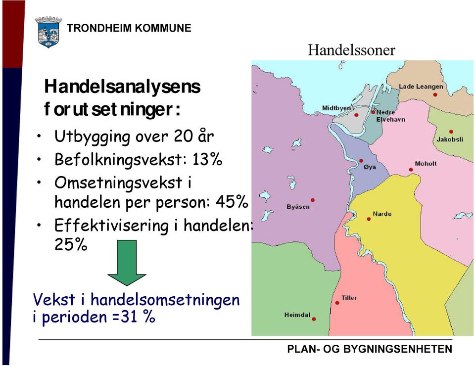 Omsetningsvekst i handelen per person: 45%