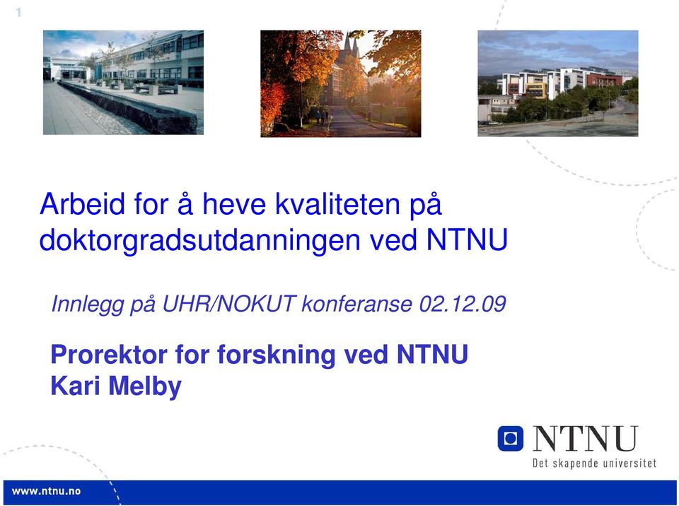 Innlegg på UHR/NOKUT konferanse 02.12.