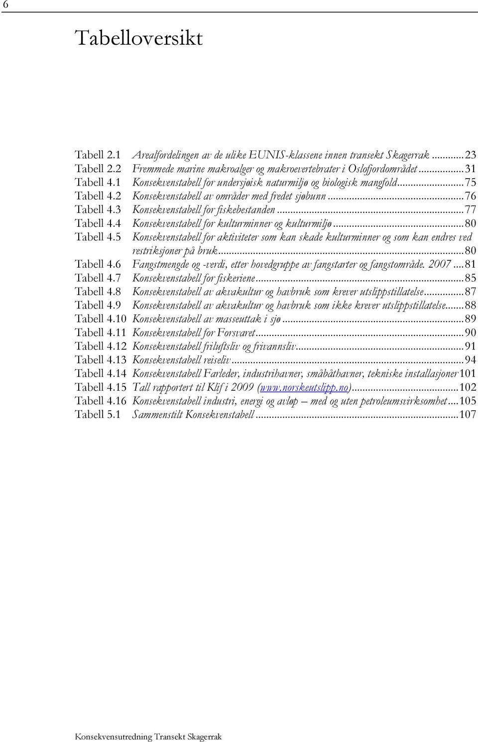 4 Konsekvenstabell for kulturminner og kulturmiljø... 80 Tabell 4.5 Konsekvenstabell for aktiviteter som kan skade kulturminner og som kan endres ved restriksjoner på bruk... 80 Tabell 4.6 Fangstmengde og -verdi, etter hovedgruppe av fangstarter og fangstområde.