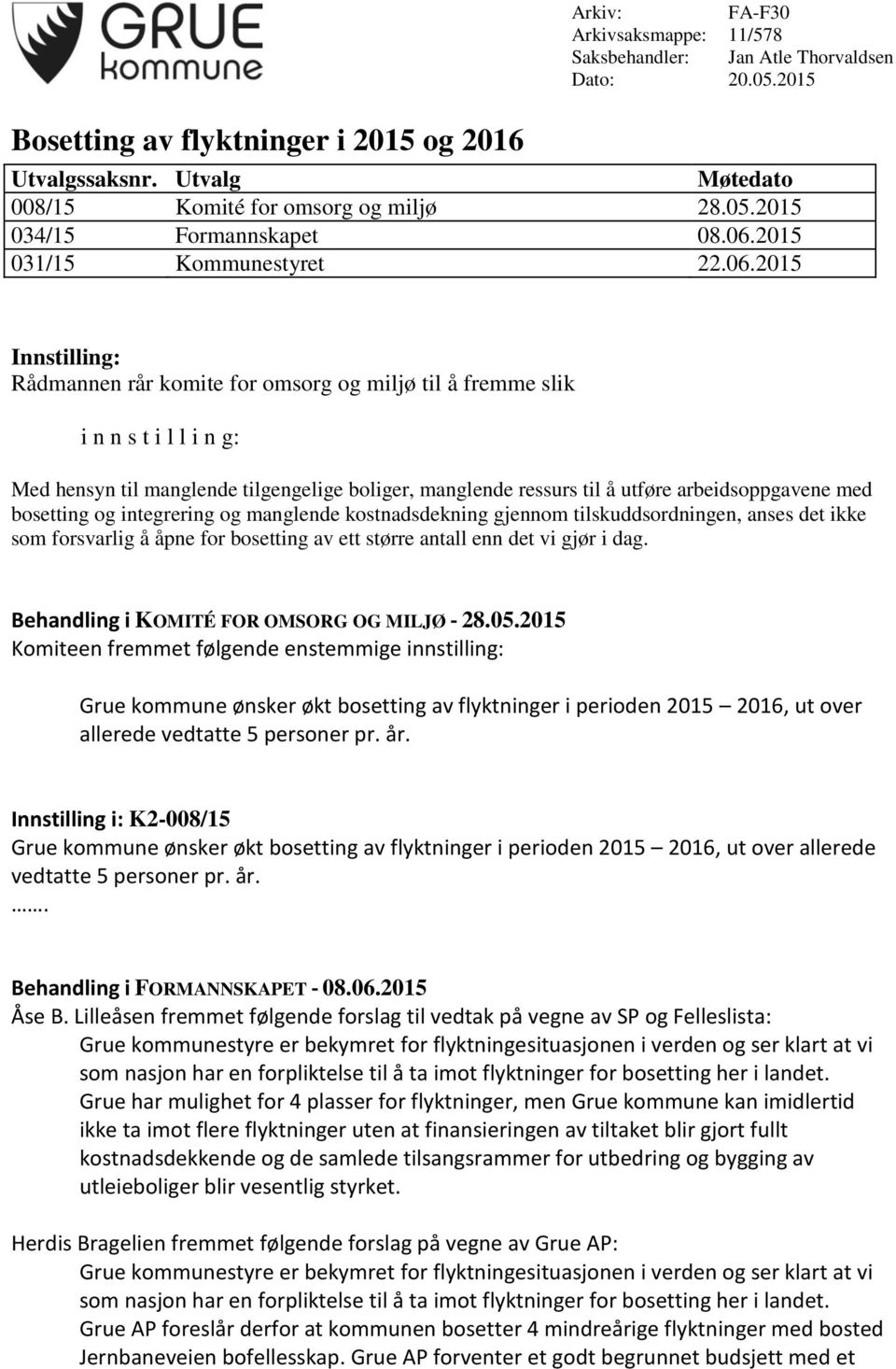 2015 031/15 Kommunestyret 22.06.